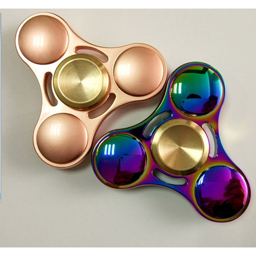 Fidget Spinner Toy For Relieving ADHD Anxiety Boredom EDC Tri-Spinner Fidget Toy Smooth Surface Finish Ultra Durable 