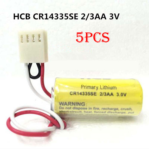 5pcs HCB CR14335SE 2/3AA 3V PLC Injection Molding Machine batterie