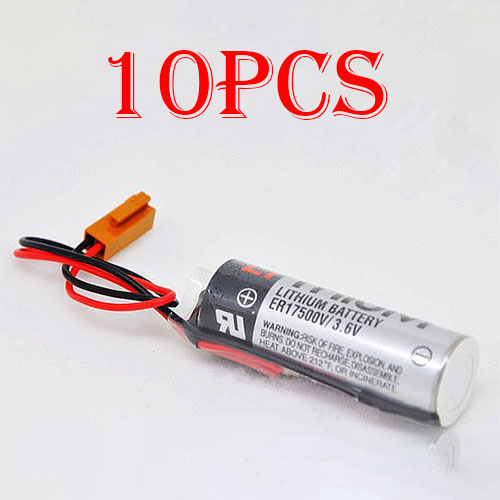 10pcs TOSHIBA ER17500V ER17/50 CS1W BAT01 With Brown Plug batterie