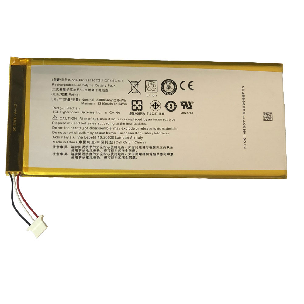 Acer Iconia Talk S A1 734 3 pin batterie