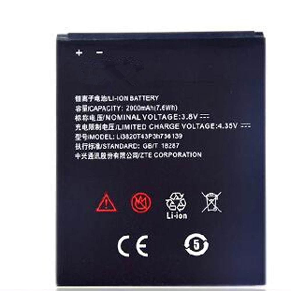 ZTE Li3820T43P3h736139 batterie