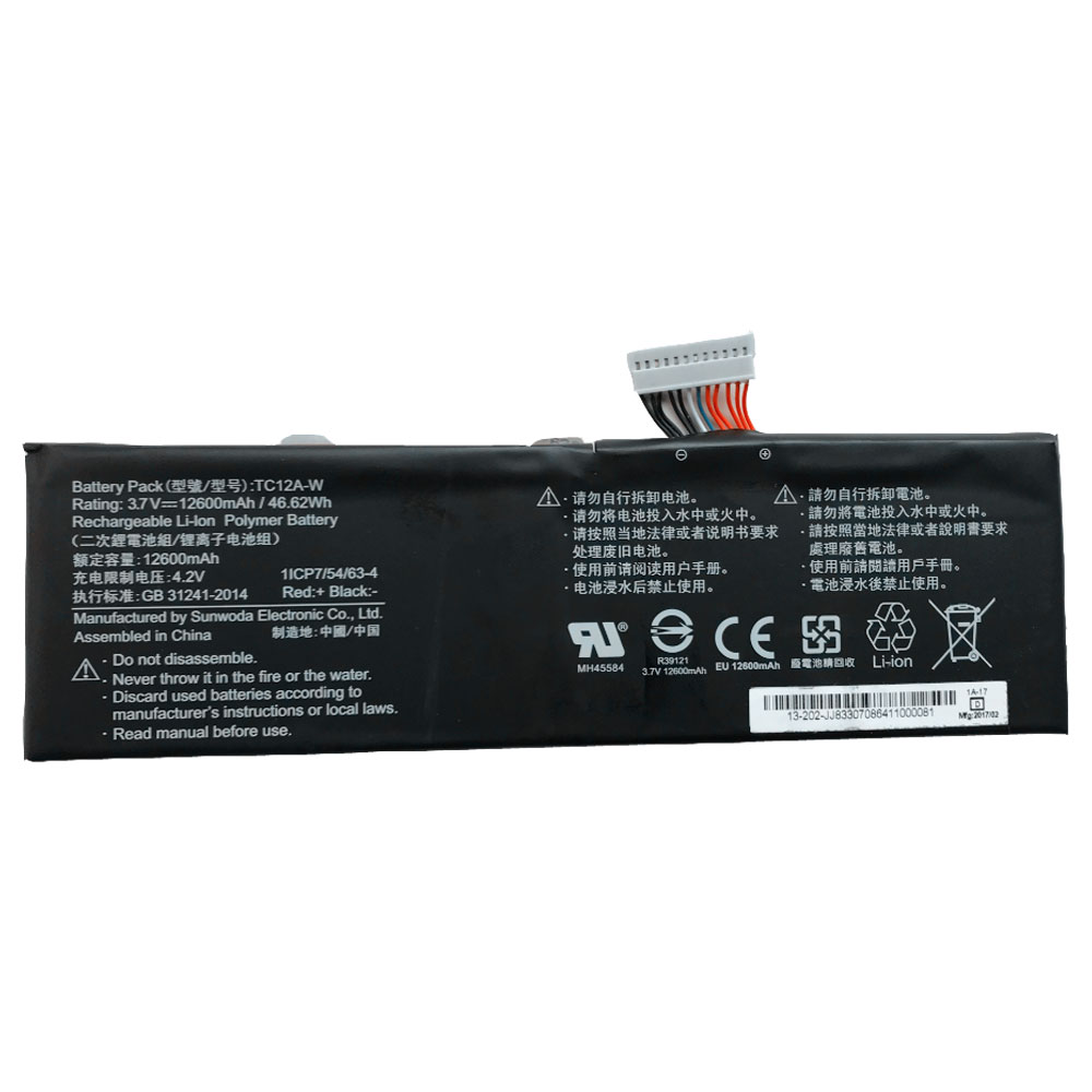 Sunwoda Laptop 1ICP7/54/63 4 batterie