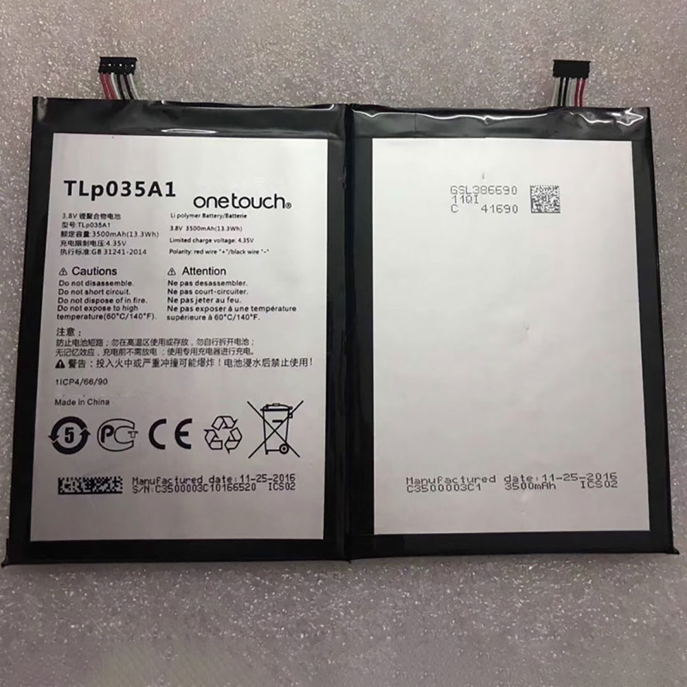 Alcatel TLP035A1 batterie