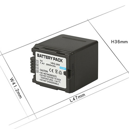 PANASONIC HDC HS700 TM700 HS300 TM300 batterie